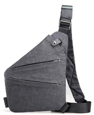 Generisch Umhängetasche Damen, Herren Anti-Diebstahl Umhängetasche, Diebstahlsichere Tasche, Unisex Grau 31 x 19 x 4 cm