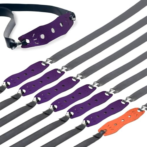 BUOSHUO 8 Stück Schleudergummi,Hochelastischer Naturlatex Schleuder Gummiband,Ersatzgummi für Schleuder,Langlebig Sportschleuder Schleudergummiband für Outdoor Sportarten (Schwarz)