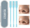 Tondeuse à cheveux manuelle pour le nez | 3 x dissolvant de poils de nez en acier inoxydable – Outil de coupe de rasage double face, ciseaux portatifs pour cheveux