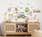 wolga-kreativ Wandtattoo für das Kinderzimmer, Wandsticker selbstklebend – Bauernhof & Dorfmotive für eine liebevolle Deko mit 20 Motiven, Dorf Farm Bauernhof