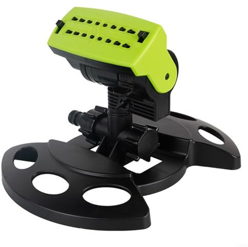 180° Oscillating Garden Sprinkler with 16 Nozzles, Adjustable Spray Pattern & Direction, ABS+Metal Construction, Compatible with 3/4 Standard Hose, Ideal-for Lawns/Gardens/Farmland(B)