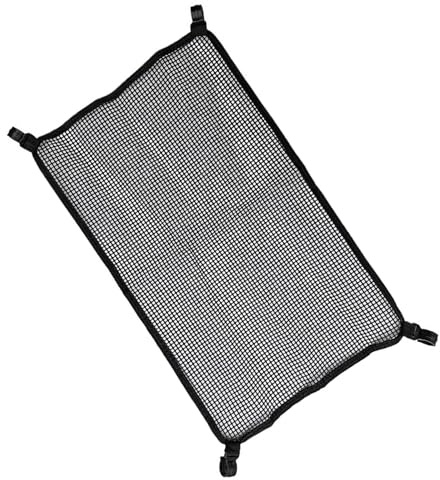 Fenteer Mesh-Aufbewahrungsnetz, 1 Stück Untertisch-Organizer, 56 x 34 cm PVC, faltbar, tragbar, für Campingtisch, Outdoor-Mahlzeiten, Outdoor & Indoor, große Kapazität, Schwarz