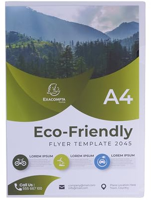Exacompta 1000 cut flush folders A4 PP grained recycled 12/100 mm crystal