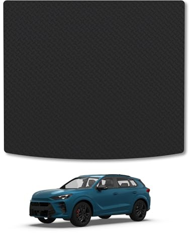 Cupra Terramar [Upper Boot] (2024+) 5mm Rubber Boot Liner Compatible with Mat Accessory Premium Thick Tailored Protector Anti-Slip Durable Custom Fit Dog Friendly Heavy-Duty Easy-Clean All-Weather