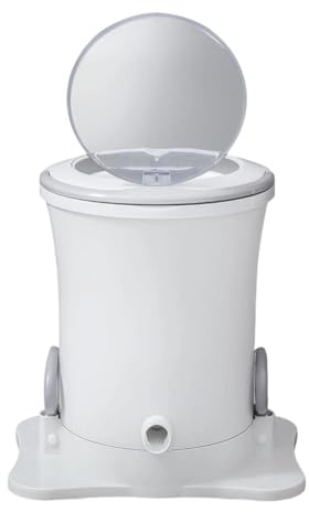 F Fityle Mini essoreuse à linge compacte et portable, avec manuel d'utilisation, idéale pour les camping-cars et les dortoirs, Blanc, L