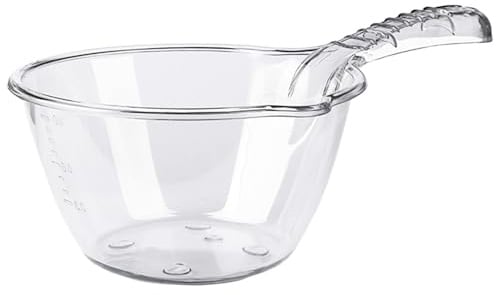 Récipient de – 11,6 x 7,09 x 3,7 pouces Cuillère d'évier de salle de bain portable, louche à eau légère, gobelet d'arrosage polyvalent | Pelle de jardin cuisine salle de bain pour le lavage
