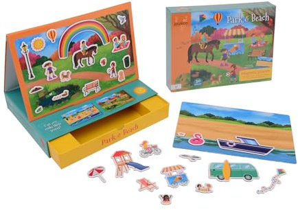 Jouéco magnetisches Lernspielzeug - Magnetisches Spielset für Kinder