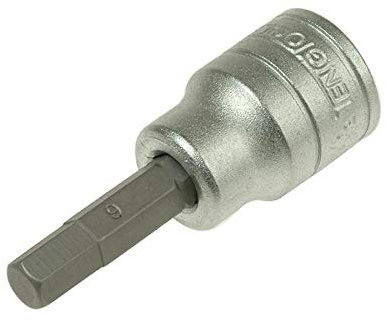 Teng M381506 S2 6mm 3/8-inch Hex Socket Bit Drive