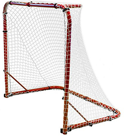 Park & Sun Sports Street Ice Hockey Goal with Folding Steel Frame and Nylon Bungee Slip Net, 54 W x 44 H x 24 D, Blue