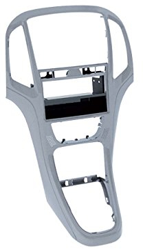 Carmedio 1-DIN Radioblende mit Ablagefach Opel Astra J, Platin-Silber