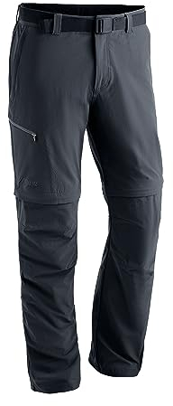 Maier Sports Tajo 2, Herren Wanderhose, Wasserabweisende Outdoorhose für Trekking und Hiking, Praktische Zipp-off-Funktion, PFC-frei, mSTRETCH pro 4 & Dryprotec, Schwarz, 50 (W33/L32)