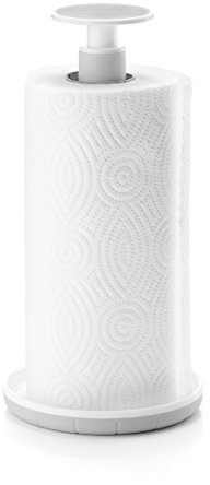 Guzzini Porta Rotolo Push&Stop Kitchen Active Design, Grigio, 14 x h28 cm