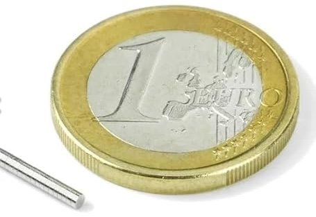 20 x Scheibenmagnet Rundmagnet Ø 2 mm, Höhe 1 mm Neodym (NdFeB) N50 - hält 130 g - Magnetscheiben - starke Magnete (NdFeB) mit extremer Haftkraft für Kühlschrank Magnettafel Pinnwand Whiteboard