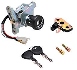 P2R (Motoris ) CONTACTEUR A CLE Scoot Adaptable MBK 50 OVETTO 1997>2001-YAMAHA 50 NEOS 1997>2001 (5 FILS) (Avec SERRURE DE Selle)