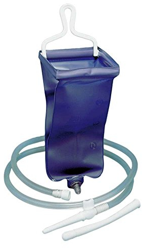 Behrend de voyage Irrigator Set de nettoyage intestinale intestinale, 2 L Gobelets, Tuyau, lavement, 3 pièces