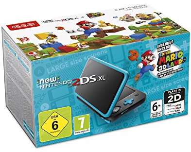 New Nintendo 3DS XL, Nero/Turchese + Super Mario 3D Land (Digital Download)