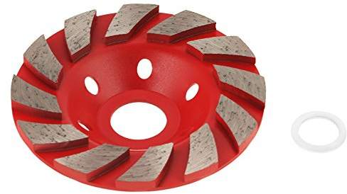 1 Pz 100mm Diamante Segmento Mola Tazza Disco Abrasivo per Granito Massoneria Pietra Calcestruzzo Ceramica Lucidatura (rosso)