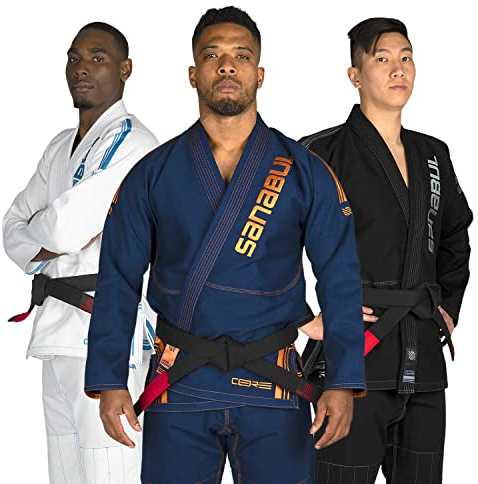Sanabul Core Competition BJJ Gi pour homme et femme Tissu pré-rétréci approuvé IBJJF Jiu Jitsu brésilien Gi d'entraînement et de compétition