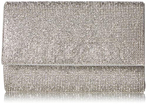 Jessica McClintock Damen Alexis Sparkle and Shine Clutch Abendtasche, Silber
