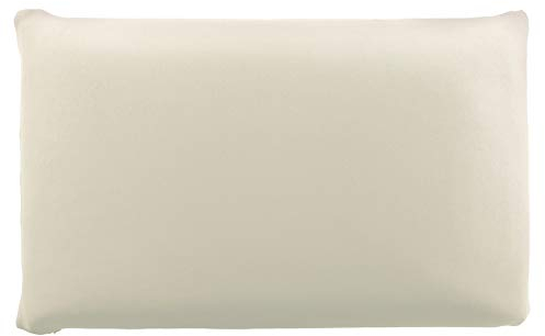 Edda Lux Bezug passend für SIEBENSCHLÄFER Kissen, 72 x 42 cm und für MaxxGoods Nackenstützkissen, 70 x 42 cm, Jersey Kissenbezug mit Reißverschluss, aus 100% Baumwolle, in Natur