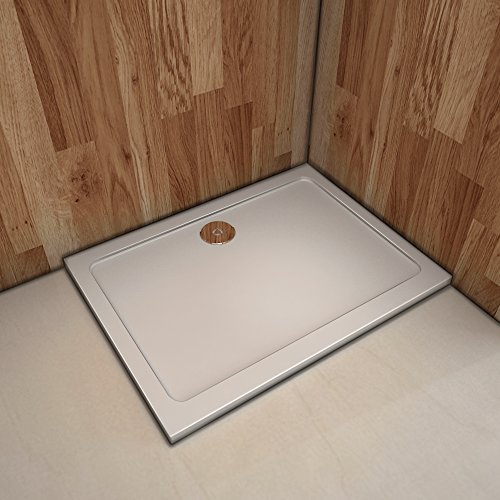 AICA SANITARIOS Plato de ducha Rectangular Extraplano Blanco 100x80cm