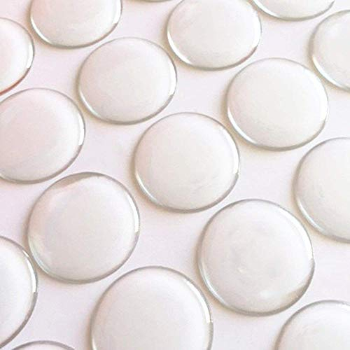 x100 Clear Epoxy Resin Dome Stickers 20mm Self Adhesive Arts Crafts Bottle Cap Pendants Crafts