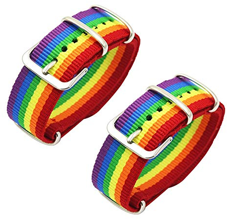 AOJU LGBT Armband Gay Pride Armbänder Regenbogen Silikon Gummi Armbänder LGBTQ Schmuck Gay Pride Geschenke