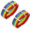 AOJU LGBT Armband Gay Pride Armbänder Regenbogen Silikon Gummi Armbänder LGBTQ Schmuck Gay Pride Geschenke