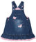 Peacolate 6M-24 Mesi Infante Bambino Piccolo Neonata Ragazza Gonna con Bretelle in Denim Ricamato(Farfalla rosa, 9-12M)