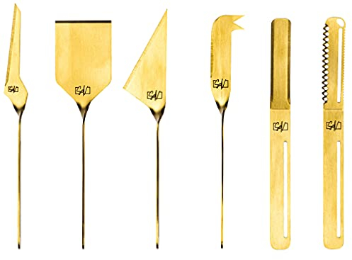 Style de Vie Käsemesser- & Buttermesser set, 6-teilig, Golden