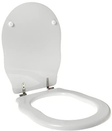 Asiento de inodoro dedicado para ALTHEA Royal madera poliéster bisagra inoxidable