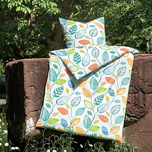 Janine Design Mako-Soft-Seersucker Bettwäsche Tango 20109-09 Multicolor 1 Bettbezug 140 x 200 cm + 1 Kissenbezug 70 x 90 cm