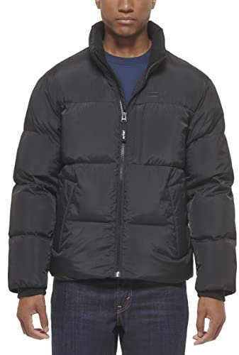 Levi's Men's Quilted Fashion Puffer, Black, 3XL