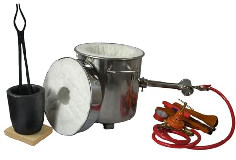 LSMIITTH 6KG Gas Melting Furnace Propane Forge Copper Gold Silver Casting Tool