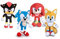 CARTOON Plüschtier Sonic und Freunde, Knuckles, Tails, Shadow, Sonic Plüschtier 30 cm, 4 Figuren, sortiert
