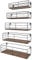 EYMPEU Estanterias de Pared, Estantes Flotantes de Pared Set de 5, Apto para Sala de Estar, Dormitorio, Cocina, Baño, Ahorre Espacio en El Hogar