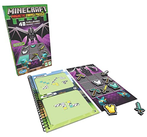 Ravensburger Minecraft Magnetpuzzle: 40 Herausforderungen, ab 8 Jahren, 1 Spieler