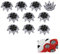 Golf Spikes Replacements 10Pcs Training Parts Black Tooth Spikes for Golf Shoe Accessories