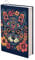 Kuiaobaty Novelty Cat Floral Fabric Book Cover for Notebook,Novel, Animal Flowers Book Sleeve Stretchy Cloth 11 X 9 Inch