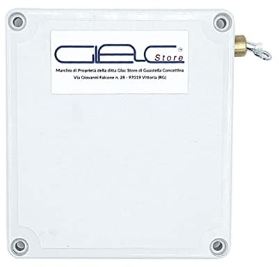Glac Store® Sensore a Tapparelle per Tapparella Contatto con Morsetti o a Filo con Cordino Fune 3 metri in Nylon Universale per tutti gli Allarme Antifurto (Con Morsetti di Collegamento)