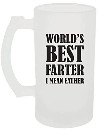 60 Second Makeover Limited Jarra de cerveza esmerilada Worlds Best Farter, I Mean Father