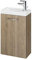 Belvit Lara Unterschrank mit Waschbecken Nuss (39,2x59x21,5cm)