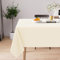 Homaxy Tischdecke Abwaschbar Lotuseffekt Rechteckig 140 x 100 cm Tischtuch Wasserabweisend Tafeldecke Abwischbare aus Polyester Schmutzabweisend Pflegeleicht für Küche Party, Beige