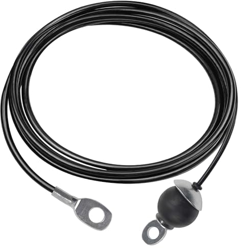 Ezweiji Gym Kabel Draht Fitnessgerät Stahlseil für Latzug Kabelzug Seilzug Fitness Home Gym Riemenscheibensystem (mit Schwerkraftkugel, 1.6m)