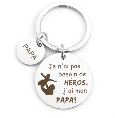 Cadeau Papa - Porte-clés pour Fête Des Pères, Anniversaire, Noël et Futur Papa