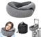 WEERSHUN Flyhugz Wander Plus Oreiller Cervical de Voyage en Mousse à mémoire de Forme pour Avion (Noir)