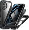 OMGZONE Privacy Case for iPhone 16,Shockproof Bumper Cover built-in Privacy Screen Protector and Camera Lens Protector,360 Degree Full Body Case for iPhone 16,Black