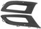 ZHINUAN 1 Paar Nebelscheinwerfer-Grillabdeckung passend for VW Polo 6R MK5 2009 2010 2011 2012 2013 2014 2015 6R0853665D 6R0853666D Stoßstangen-Nebelscheinwerfer Kühlergrill für Nebelscheinwerfer