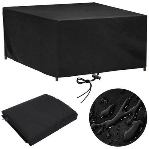 rngcpto Housse Salon de Jardin Exterieur 200x90 Housse Table de Jardin 200x90x75cm Impermeable Housses pour Mobilier de Jardin Anti-UV Housse de Protection Salon de Jardin Bache Table Exterieur