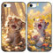 Yimctoie 2 Stück Handyhülle für iPhone 7/8/SE 2020/SE 2022 4,7,Cute Tiger Kawaii Tier Aesthetic Muster Hülle,Niedlich Cartoon Karikatur Case,Schwarze Silikon Schutzhülle Bumper Stoßfeste Cover